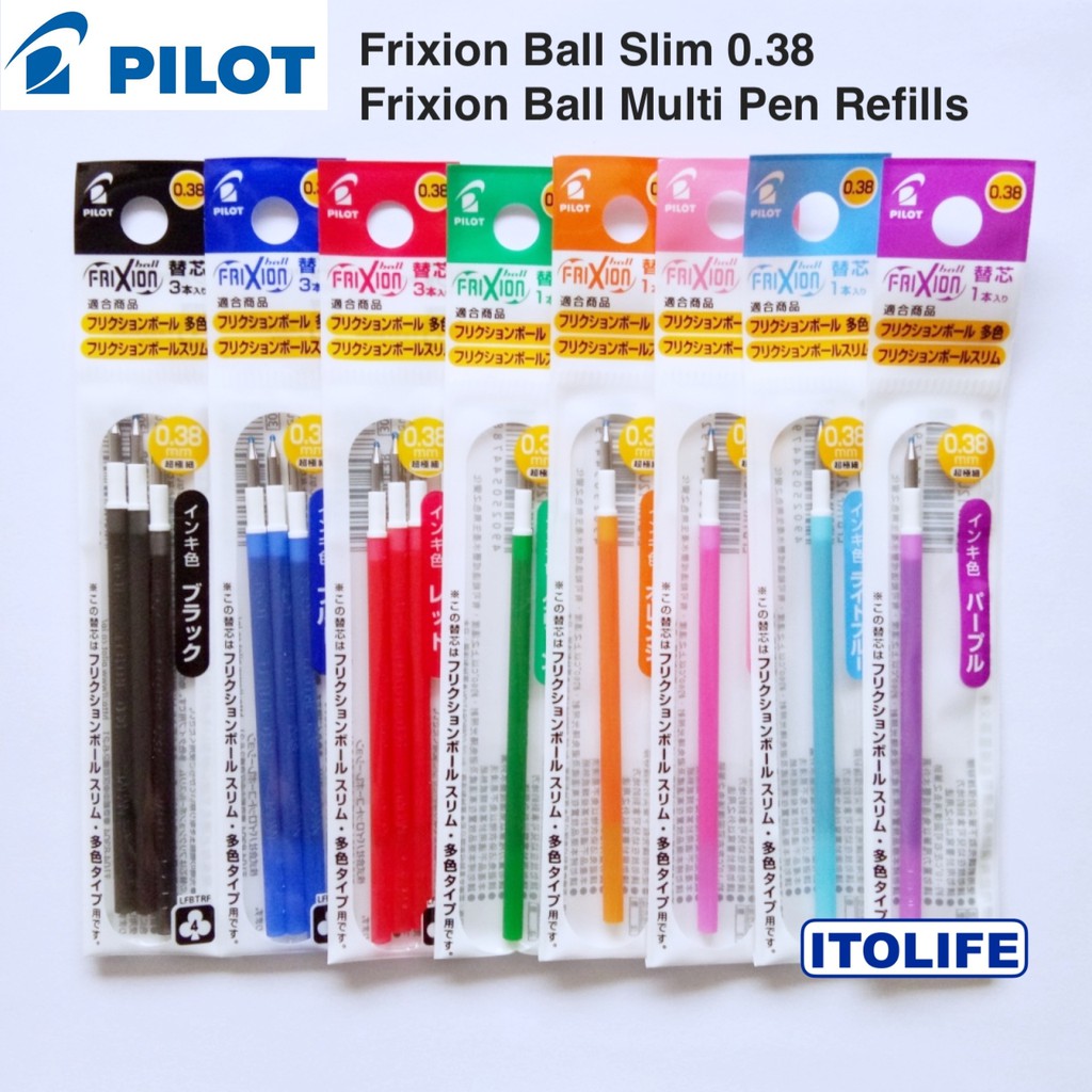 Pilot Frixion Ball Slim Refill 0.38mm 1pc Shopee Philippines