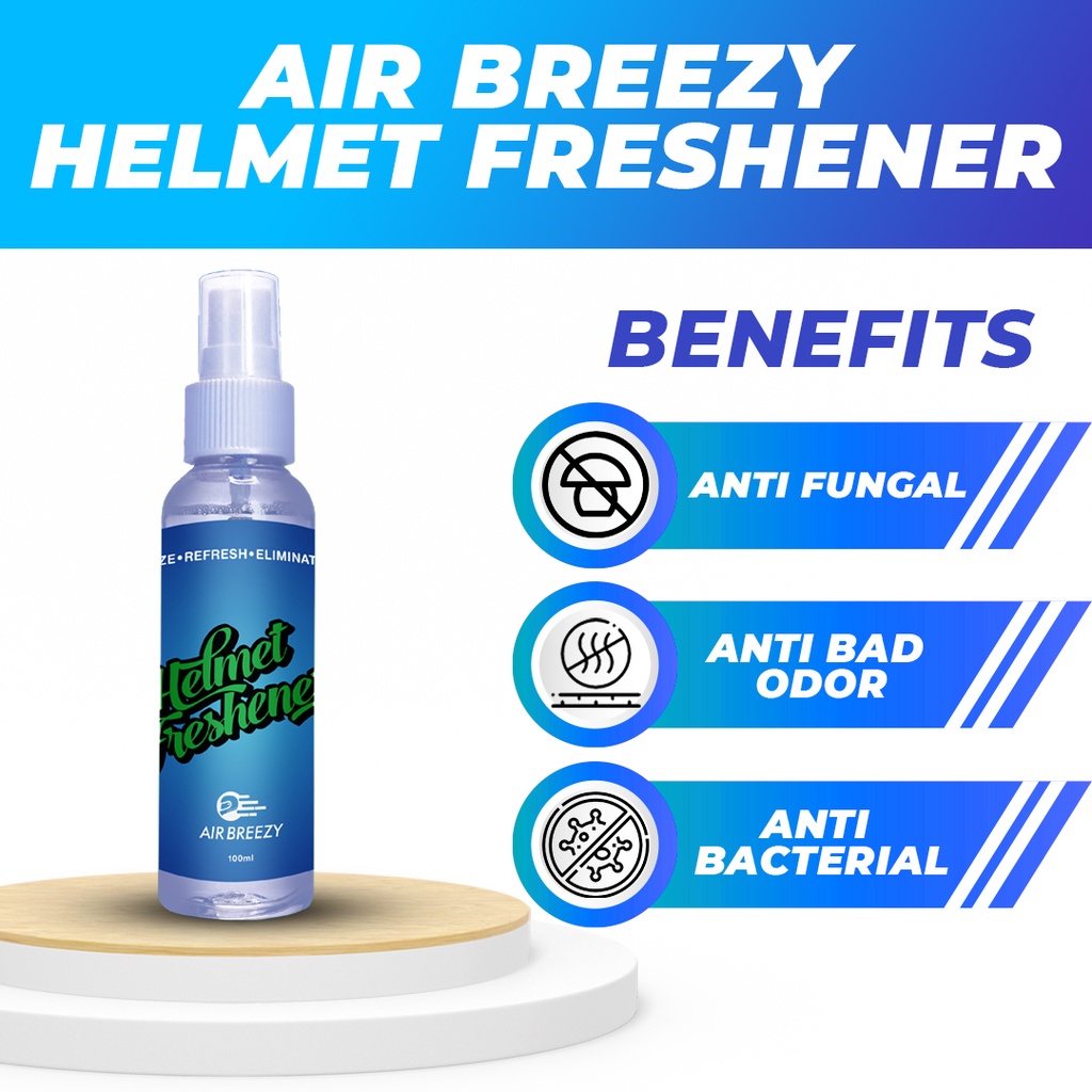 Air Breezy Helmet Freshener 100ml Helmet Disinfectants Spray Helmet