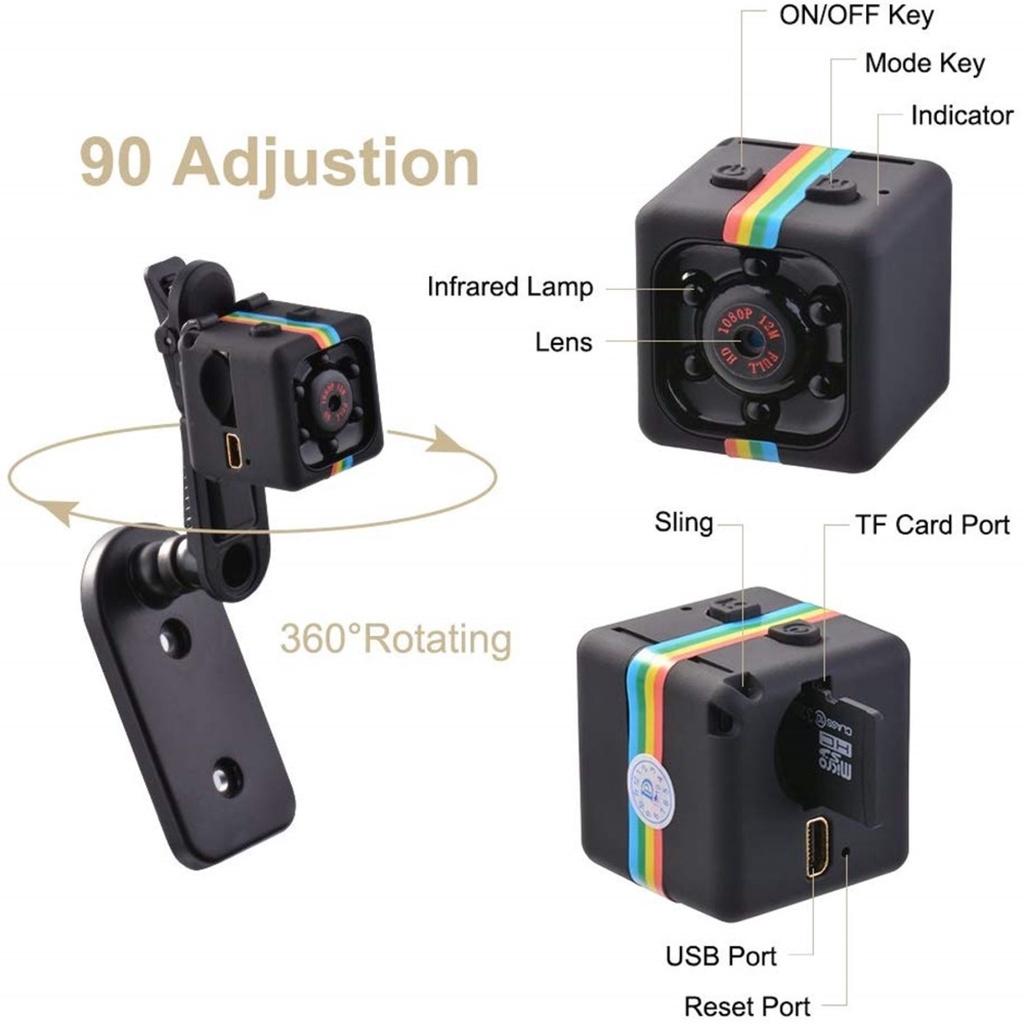VMini SQ11 Full HD 1080P DV Sport Action Camera Car DVR Video Recorder