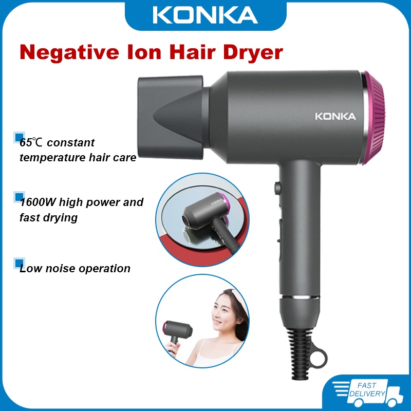 KONKA Hair Dryer Strong Wind Professional Hair Dryer Salon Dryer Hot