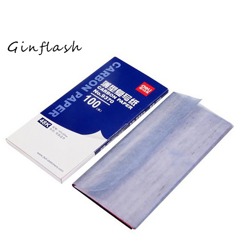 100sheets copy carbon paper duplicating paper 85*185mm 48k ,color blue