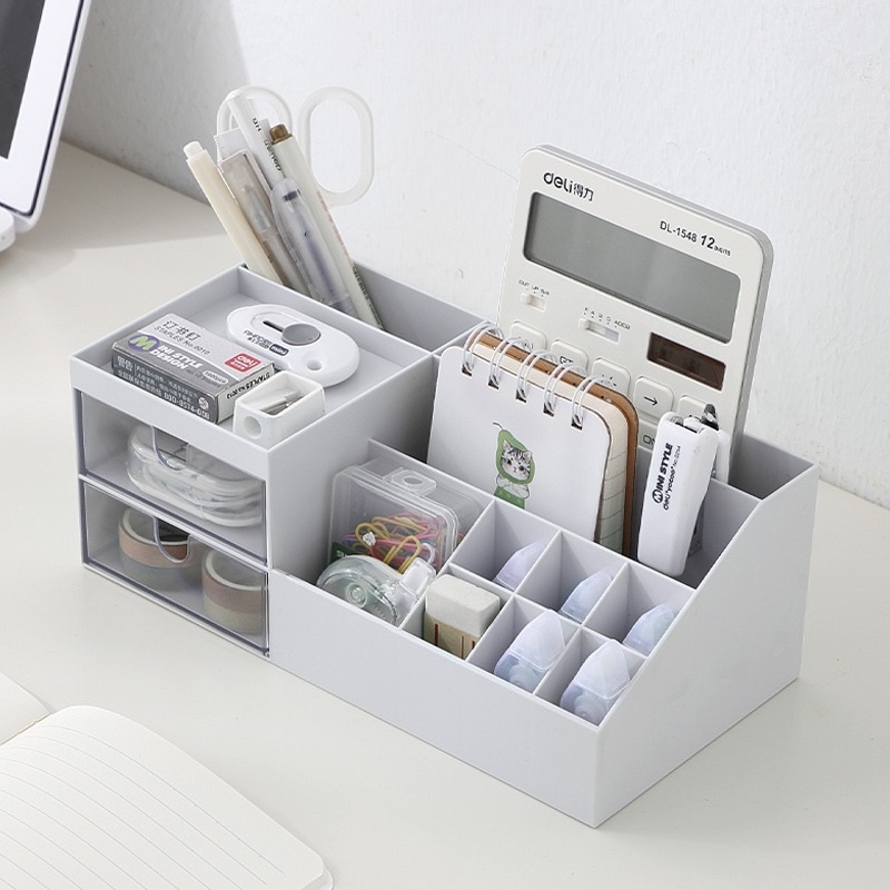 Pen Supplies Desk Organizer Multifunctional Makeup Organizer Box Home