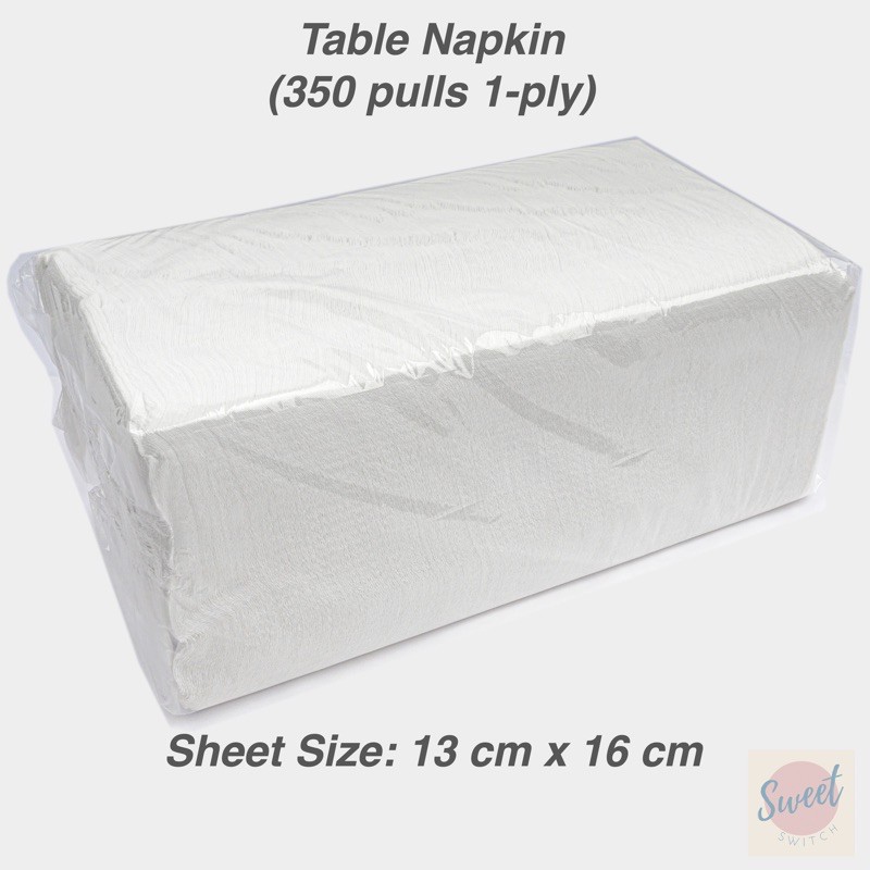 350 sheets Table Napkin / Canteen / Restaurant Tissue 1 ply (1 pack
