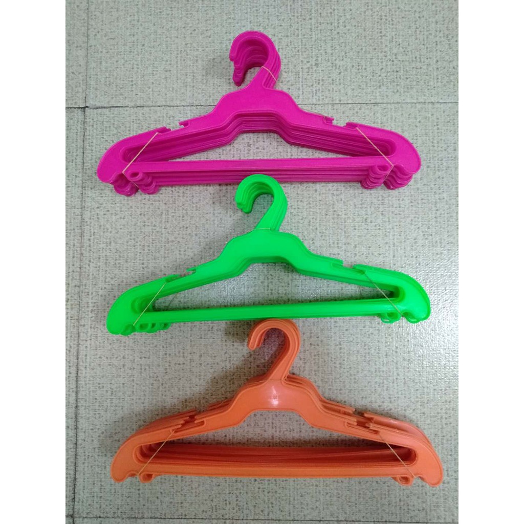 1628 16‘’ Flat Plastic Hanger 12pcs/set Shopee Philippines