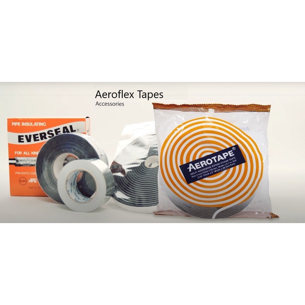 AEROTAPE SELFADHESIVE EPDM FOAM TAPE (1/8" Thick x 2" Width x 30 feet