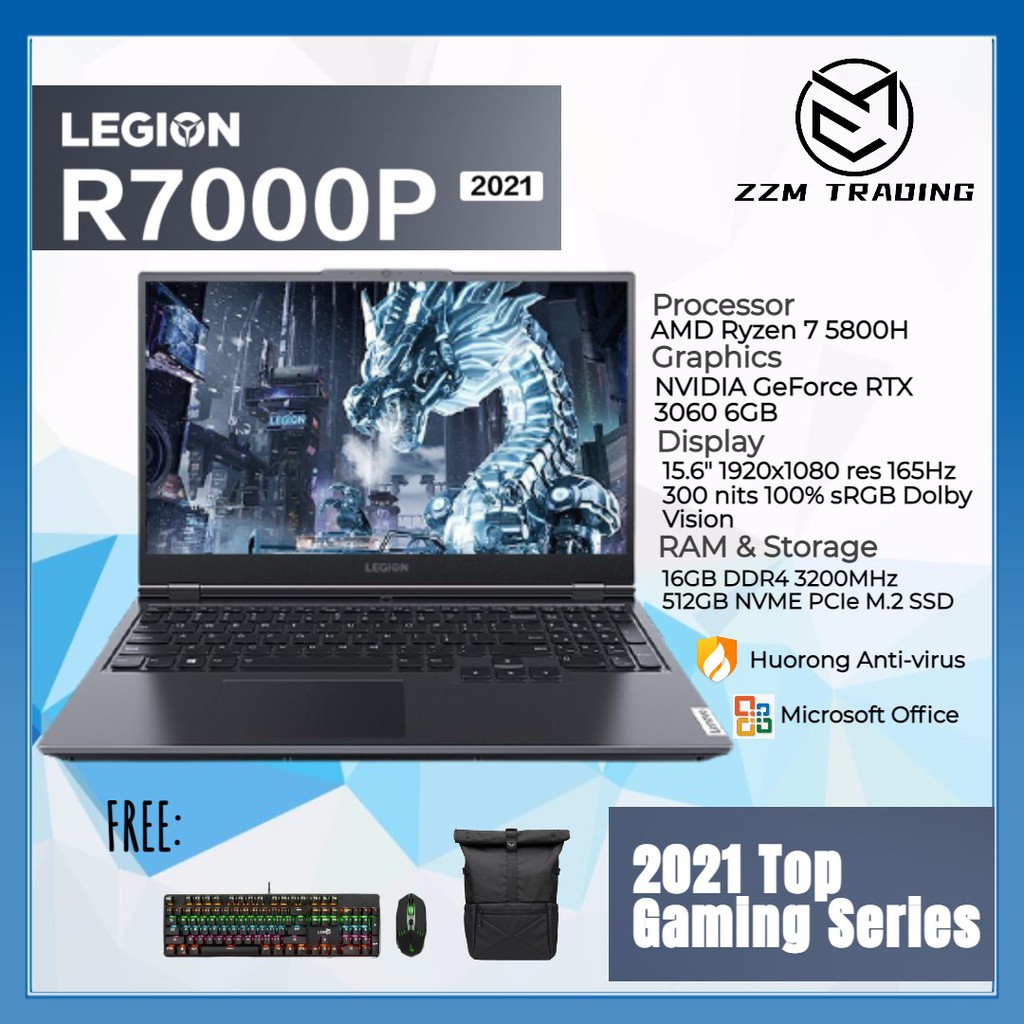 Lenovo Legion 5 Series/ R7000P 2021 Gaming Laptop Series 15.6&quot; 165Hz