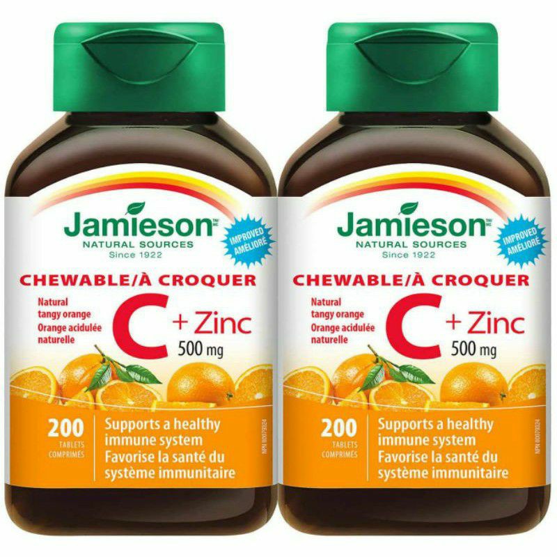 Jamieson Vitamin C + Zinc, 200 Tablets Shopee Philippines