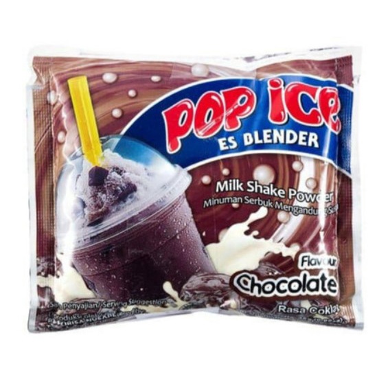 Pop Ice Coklat / Permen Karet / Chocolate / Cream Cheese Indonesian Milkshake Drink Sachet 25G | Shopee Philippines