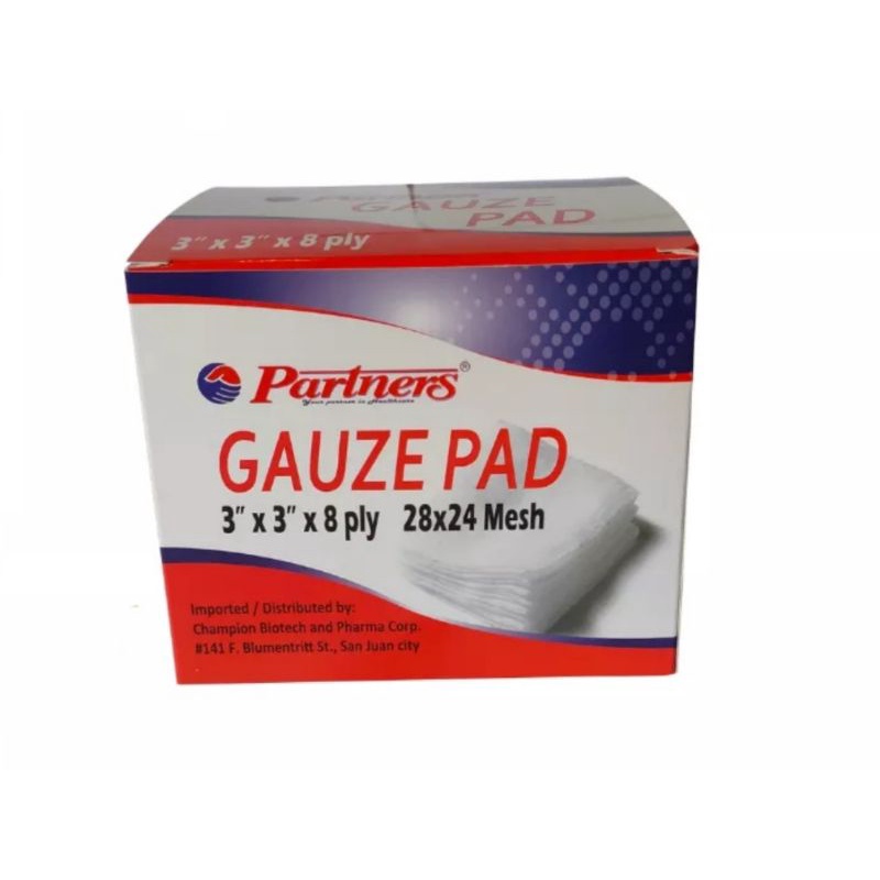 Sterilized Gauze Pad 3x3 x8 Ply (100 pcs) Shopee Philippines