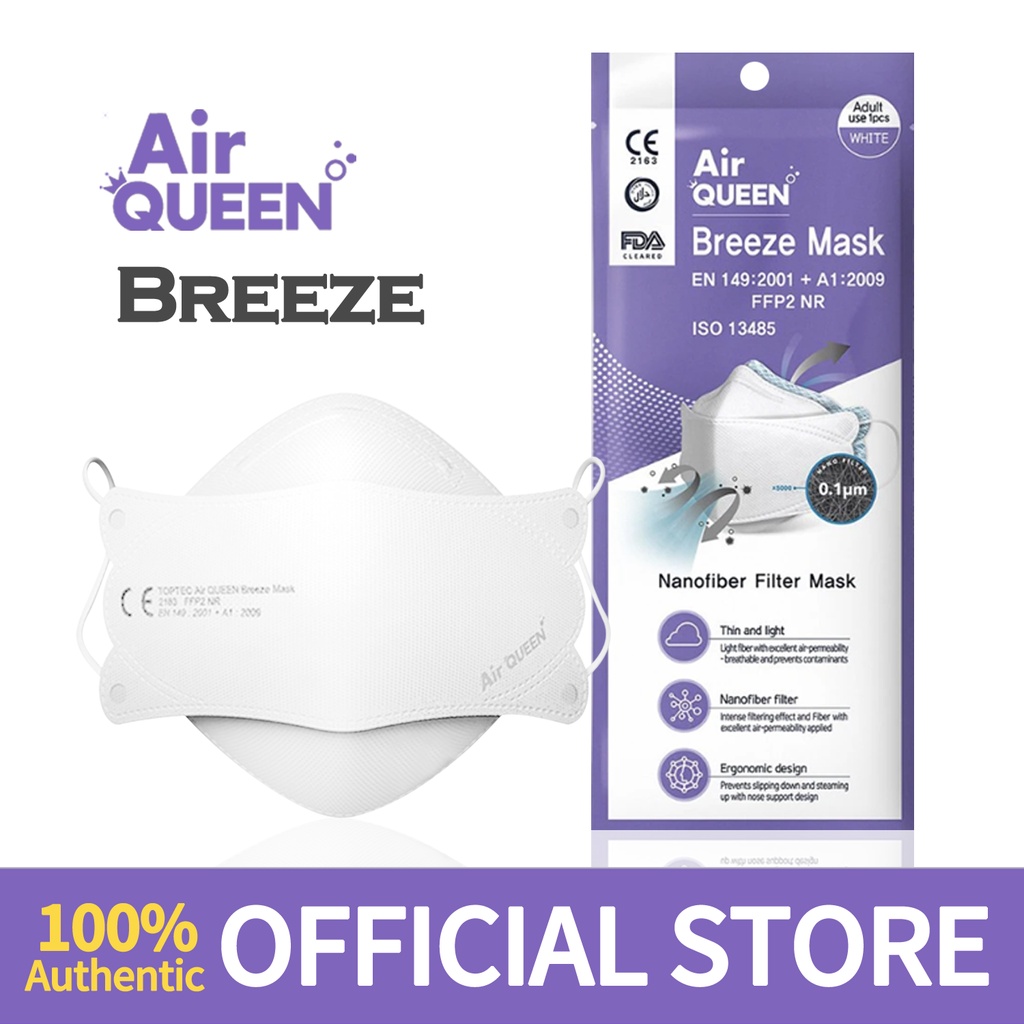 Air Queen Breeze Nano Fiber Mask New Generation Nanotechnology CE
