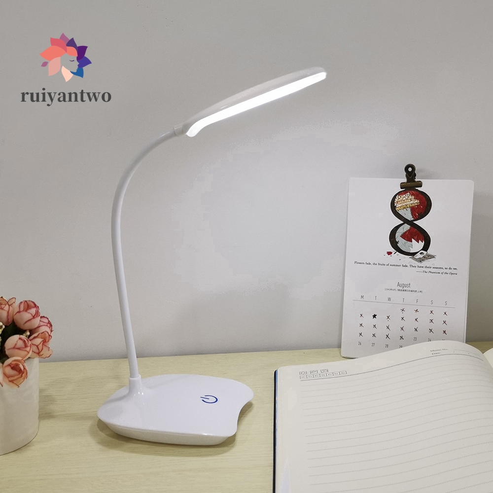 【RPH】Table Lamp LED Stand Desk Lamp Rechargeable 3 Levels Brightness Study Reading Desk Lamp