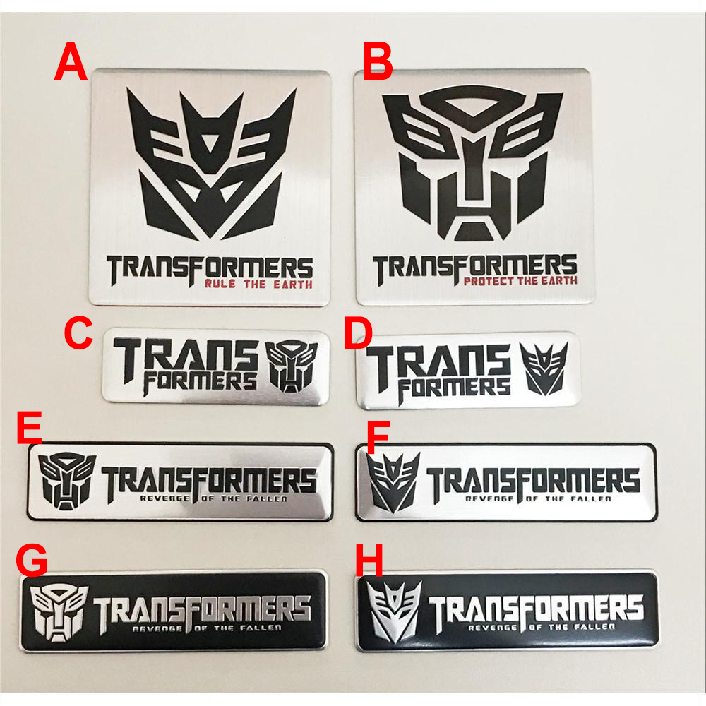 Transformers Metal Car Stickers Autobot Decepticon Optimus Prime Car