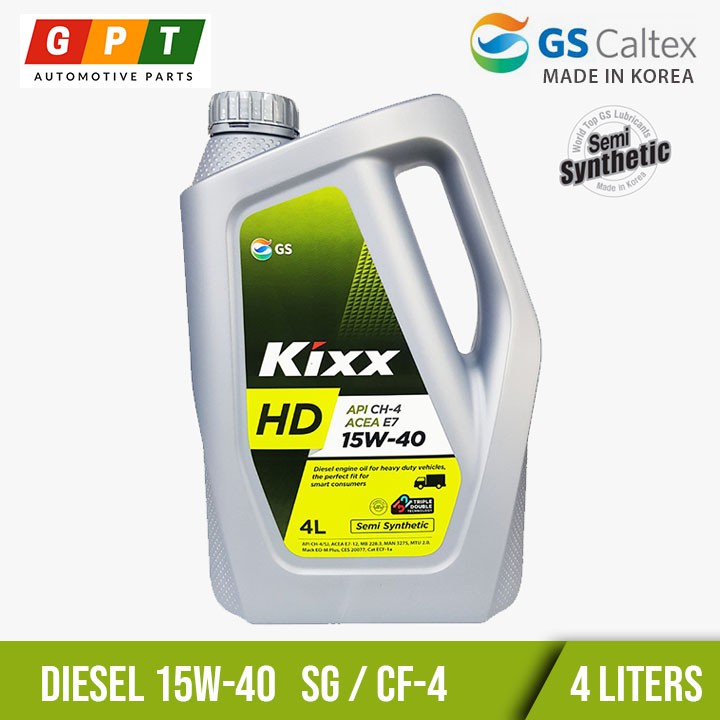Kixx HD ( 15W40 Semi Synthetic ) SG / CF4 Diesel Engine Oil 4L