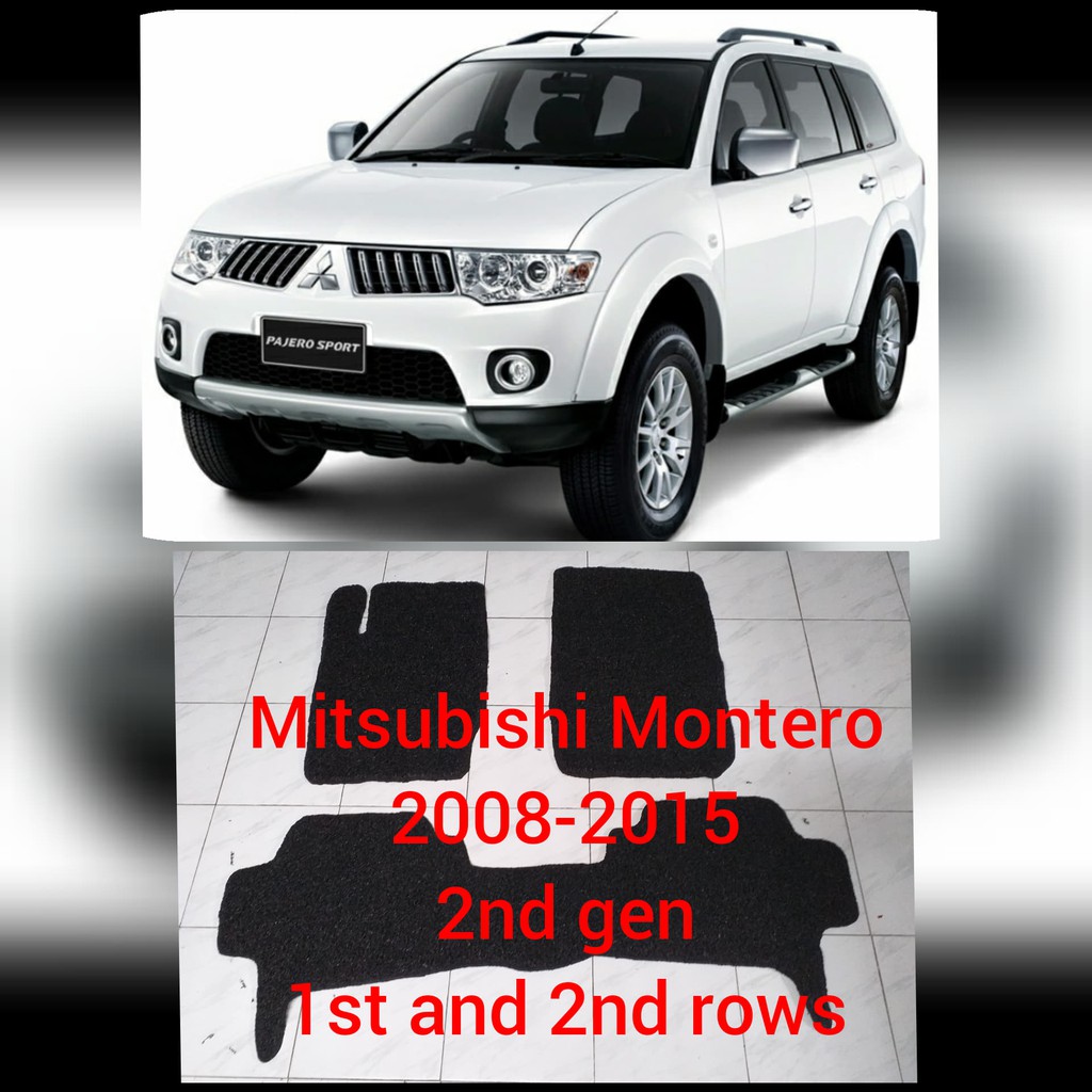 Mitsubishi Montero 20082015 nomad rubber car mat 1st 2nd rows with