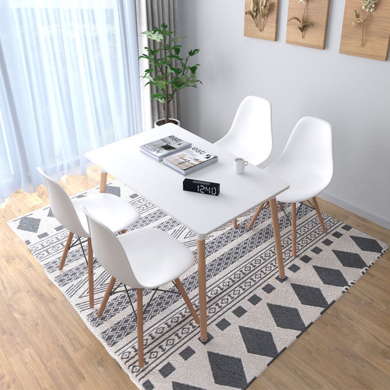 dining table set with 4 scandinavian chair Shopee Philippines