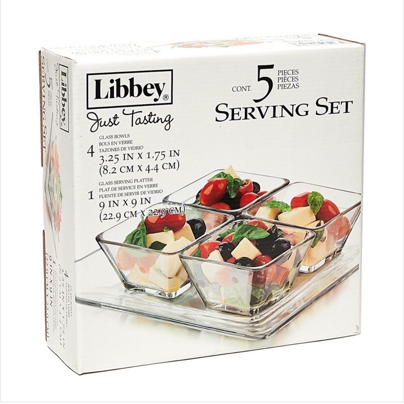 Libbey Just Tasting Serving Set of 5 Shopee Philippines