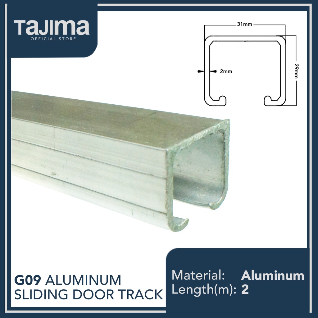 2 METER Aluminum Hanging Door Track for Sliding Door Shopee Philippines