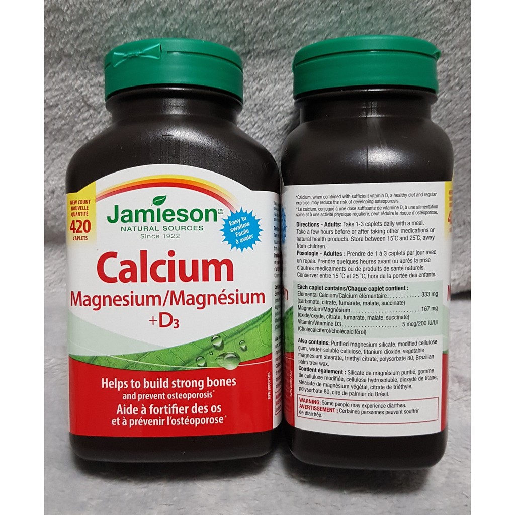 JAMIESON Calcium Magnesium + D3 (420pcs) Shopee Philippines