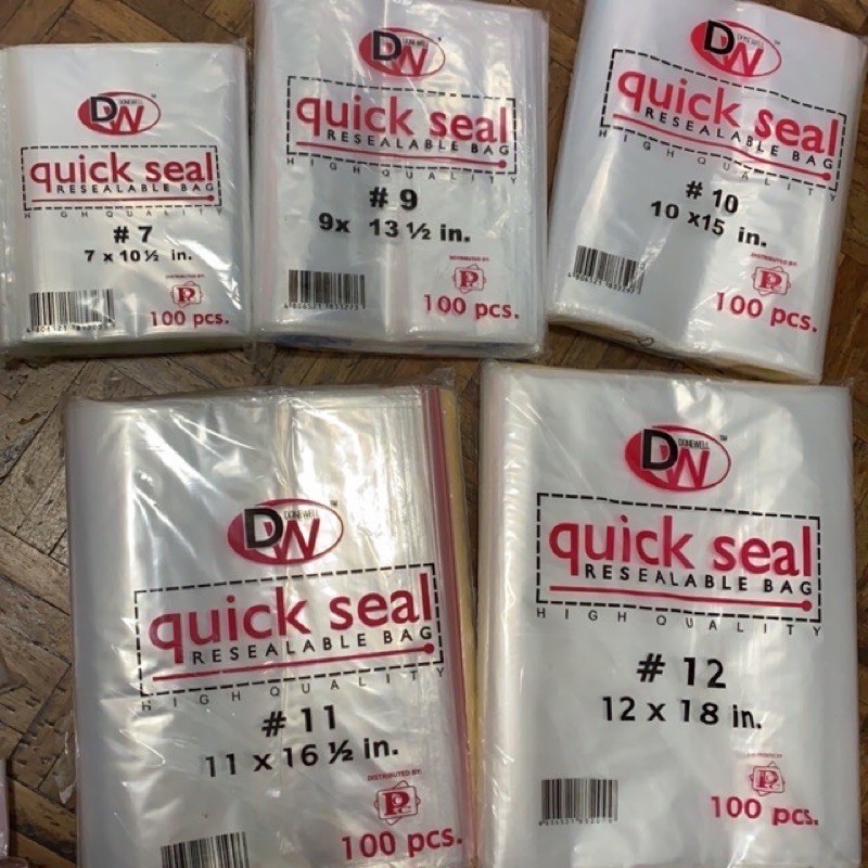 COD J&T EXPRESS Ziplock Plastic Bag Resealable Bags Quick Seal Plastic
