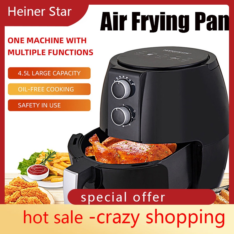 (COD) Digital Air Fryer Smart Home Cooking 4.5l Nonstick Multi