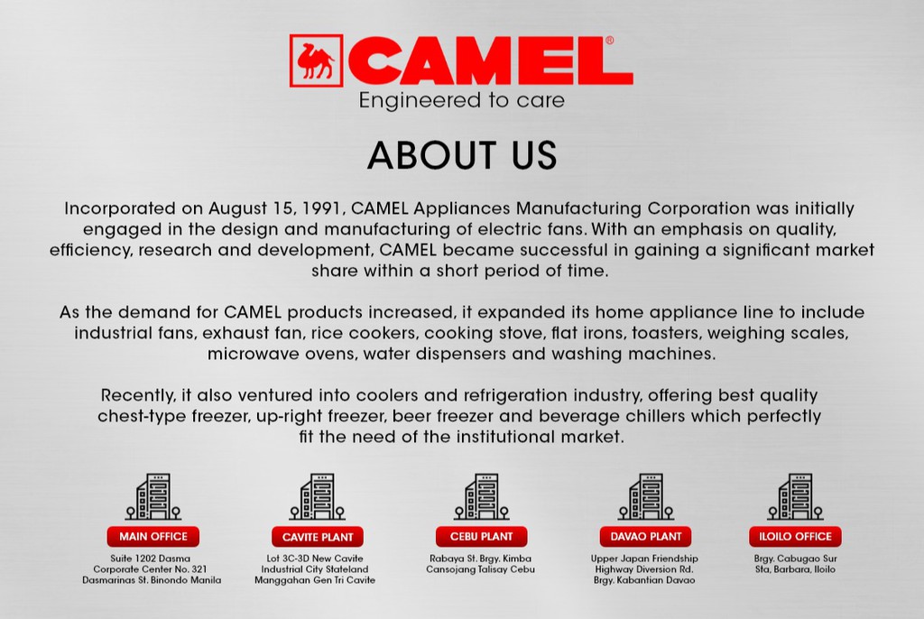 Camel Appliances PH, Online Shop Shopee Philippines