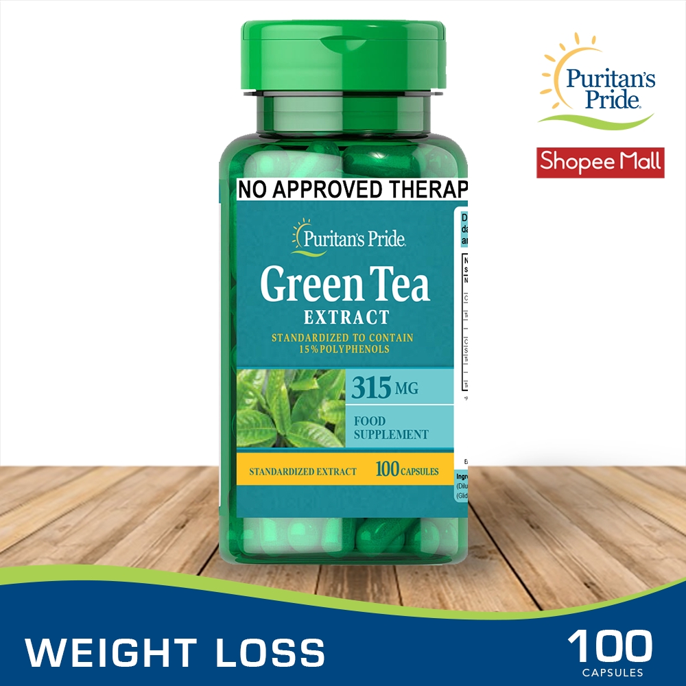 Puritan's Pride Green Tea Extract 315mg 100 capsules Shopee Philippines