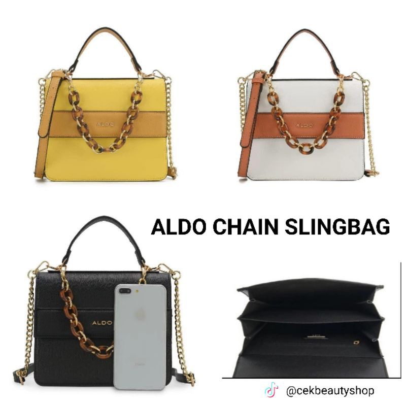 ALDO CHAIN SLING BAG 3 COLORS ONHAND Shopee Philippines
