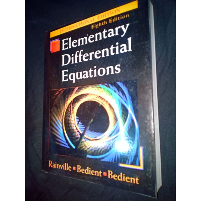 ELEMENTARY DIFFERENTIAL EQUATIONS / RAINVILLE Shopee Philippines