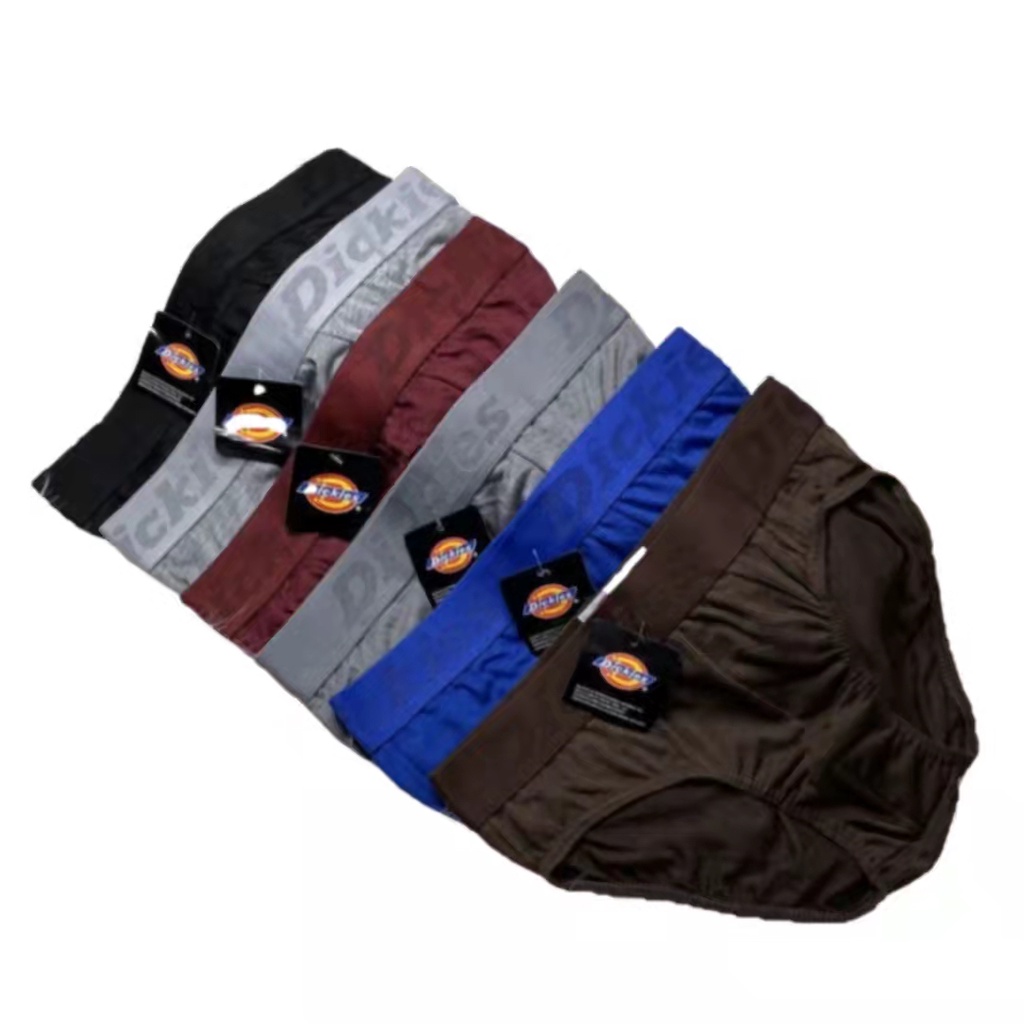 126pcs dickies Briefs Men's Brief Fashion underwear Cotton Shopee