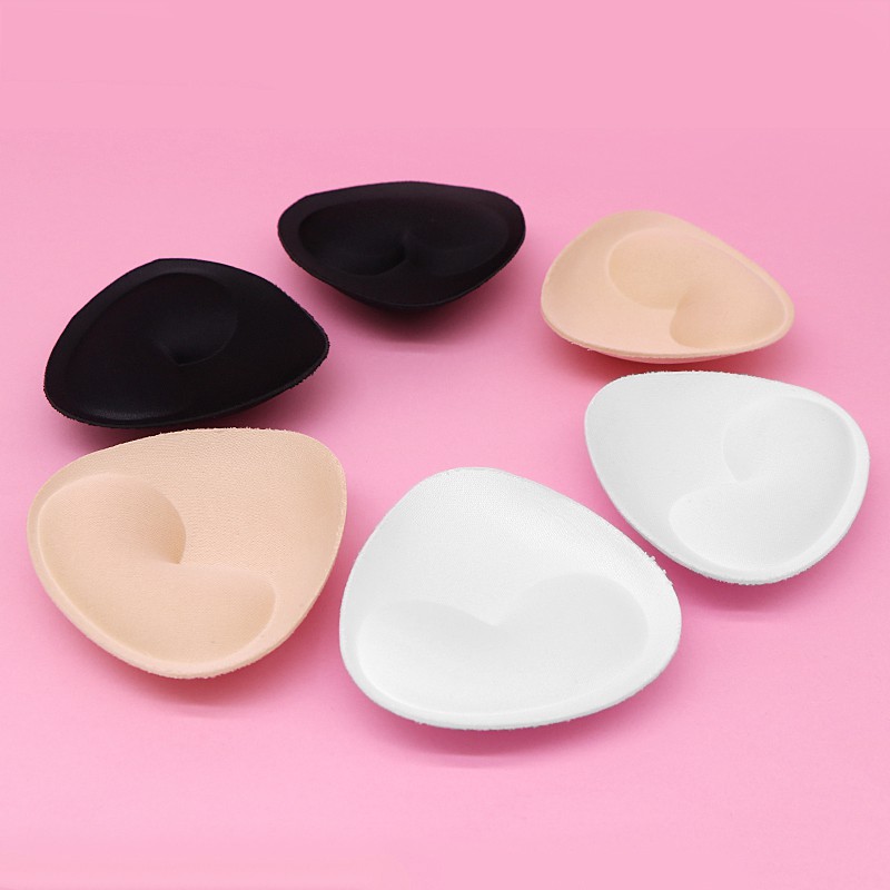 Sexy Women Push Up Breast Bra Pads Set Triangle Enhancer Chest Cup