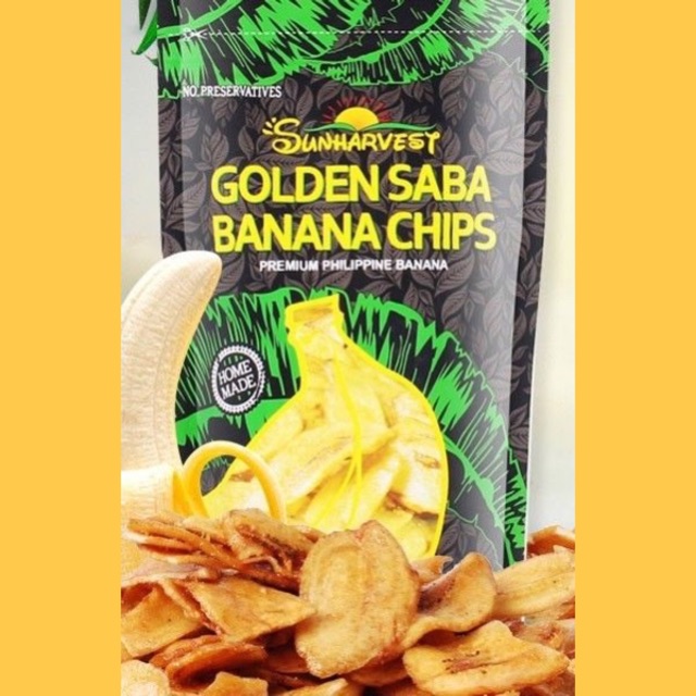 SunHarvest Golden Saba Banana Chips 200g Shopee Philippines