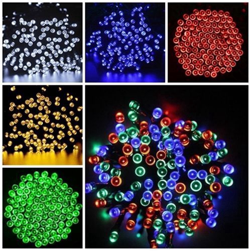 Solar 100 led string fairy light party outdoor Christmas Shopee