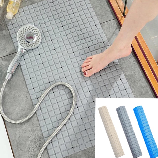 Household Nonslip PVC Bathroom Mat, Silicone Floor Mat, Bathtub Non