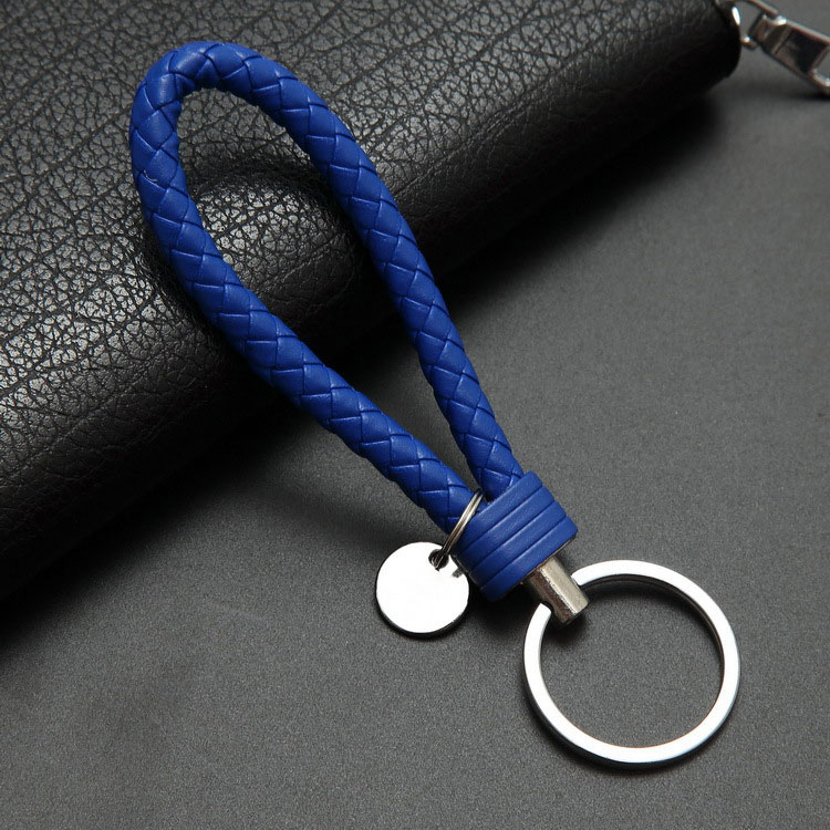 40colors handbag Keychains Braided Leather Rope Handmade Woven Key