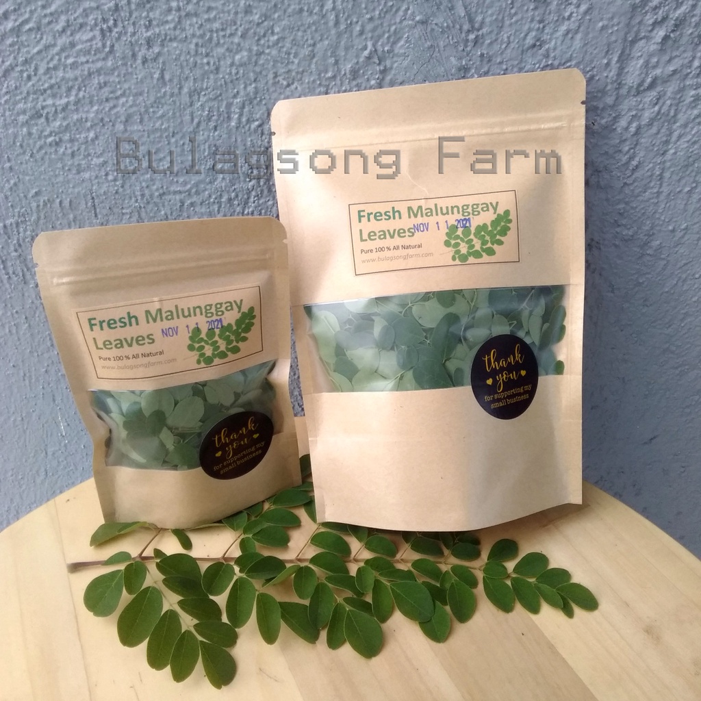Fresh Malunggay Leaves (Harvest Upon Order) 25g/50g/100g Shopee