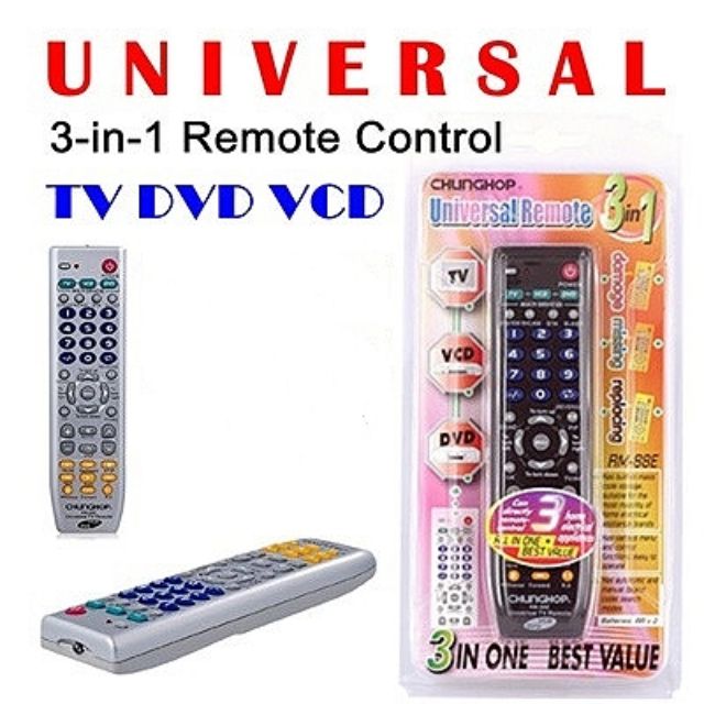 OSQ 3in1 Universal Remote Control RM88E for TV DVD VCD