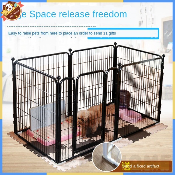 Dog Fence Large Dog Indoor Isolation Pet Dog Cage with Free Gifts