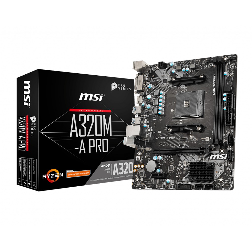 MSI A320MA Pro / A320M ProE / A320M ProVH A320 Ryzen AM4 mATX