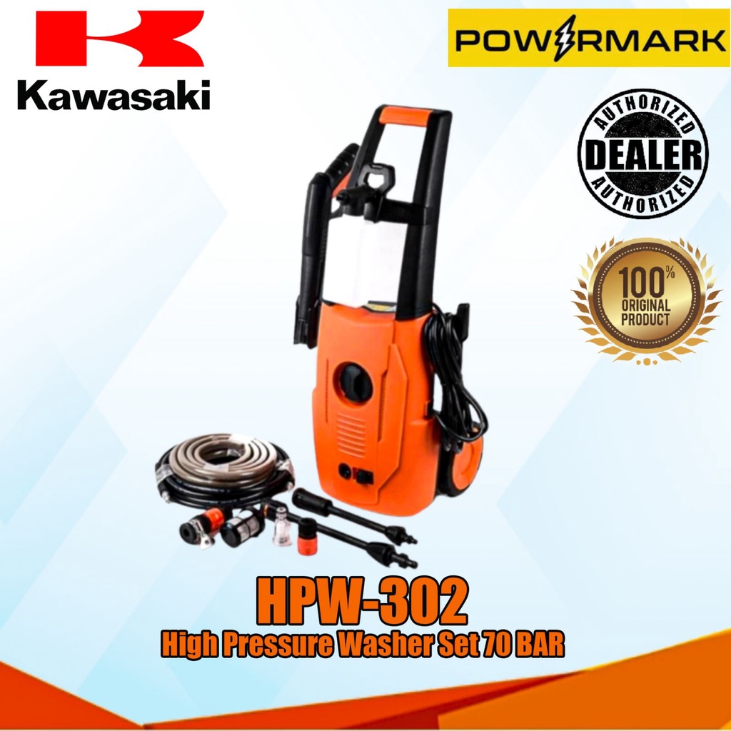 KAWASAKI HPW302 Portable Pressure Washer Set [POWERMARK KPW