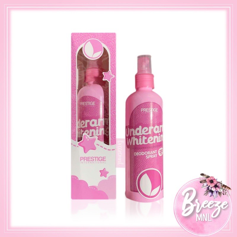 Prestige Underarm Whitening Deodorant SPRAY Bottle 250ml Body Deodorants Shopee Philippines