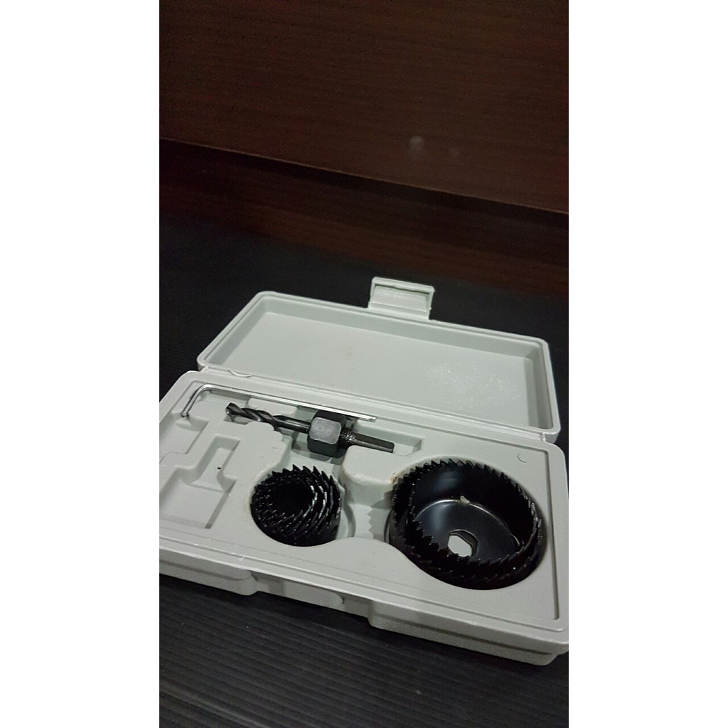 MATA KAYU Hole SAW Wood SET Content 8 PCS MCR / Wood HOLE SET / Eye