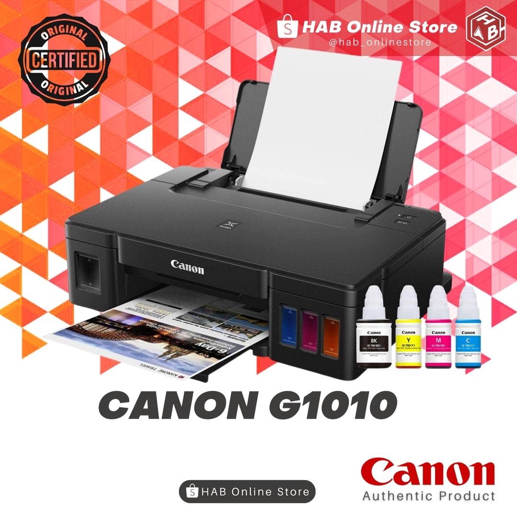 Canon Pixma G1010 G1020 Ink Tank Single Function Printer w/ ORIGINAL