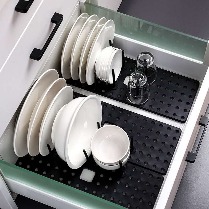 Adjustable DIY Kitchen Dishes/glass cup/bowl Drawer Organizer