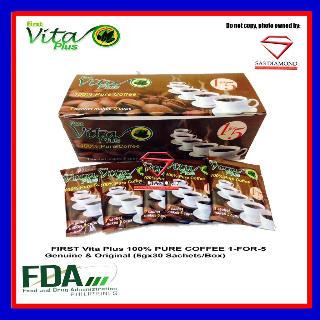 VITA PLUS 100 PURE COFFEE 1 for 5(ExpJuly 25, 2022) Shopee Philippines