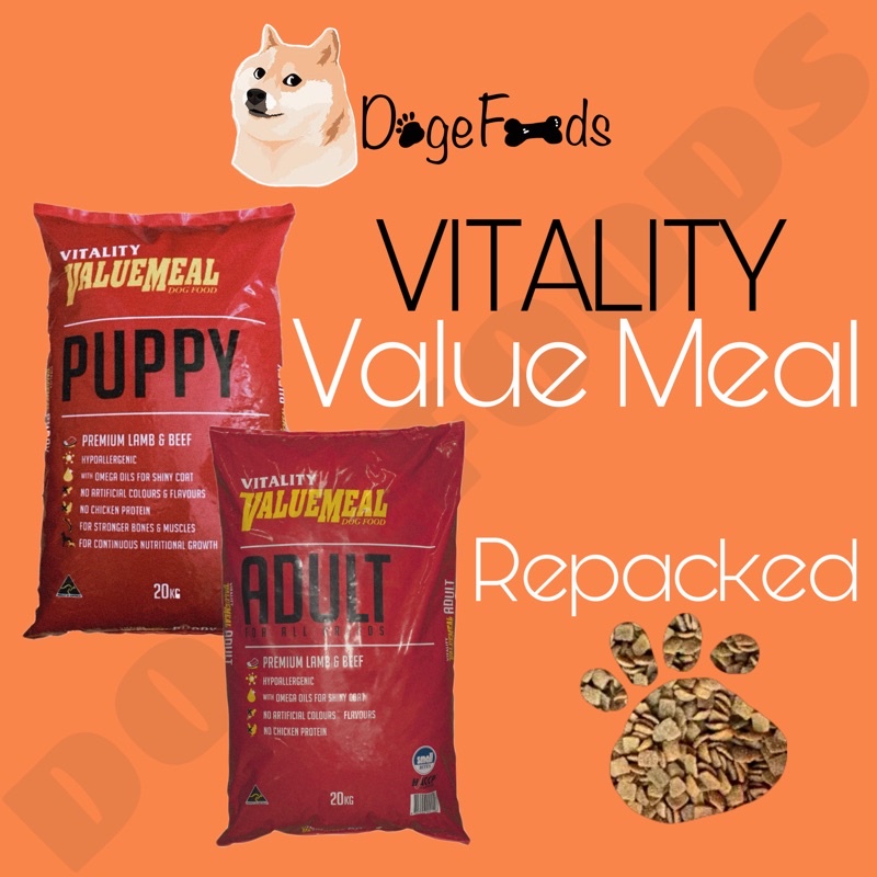 Vitality Value Meal small bites ADULT & PUPPY Shopee Philippines