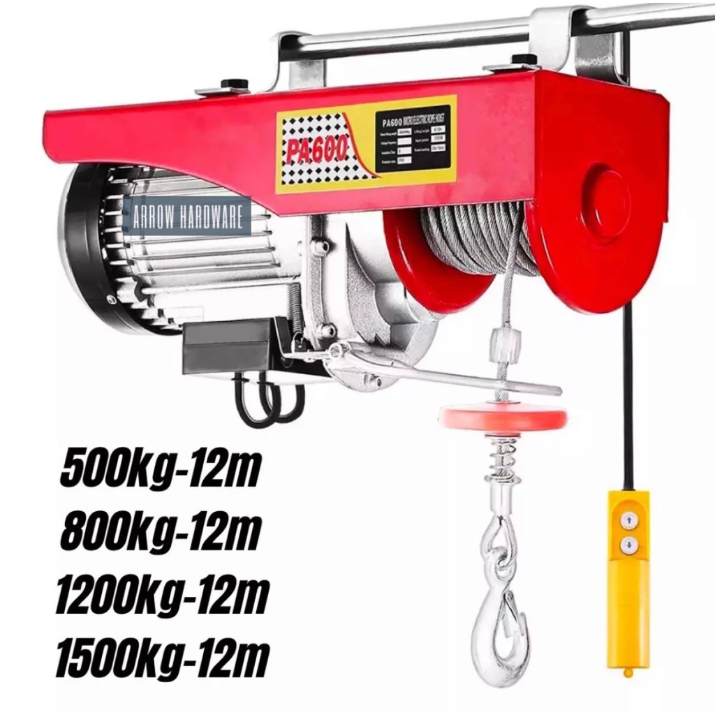 Heavy Duty Electric Hoist Winch Lifting Engine Crane Ceiling Wire Motor