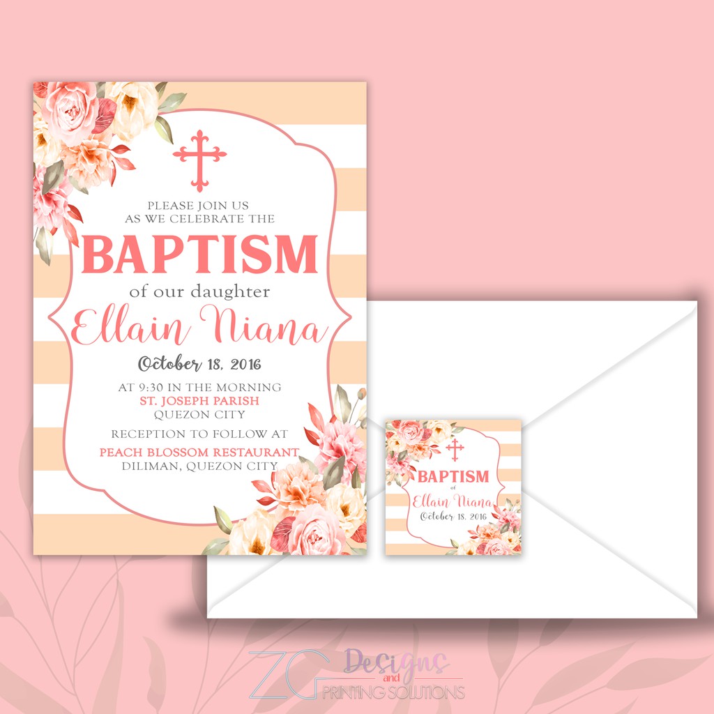 Baptismal Invitations Shopee Philippines
