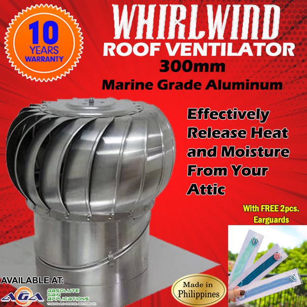 Roof Ventilator/ Attic Ventilator Whirlwind 10 Years warranty Shopee Philippines