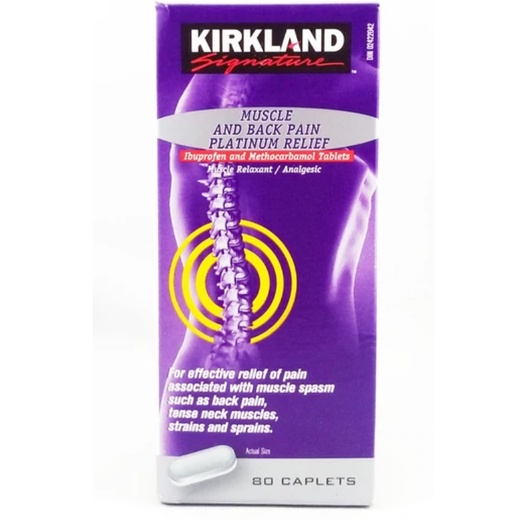 Kirkland Signature Muscle and Back Pain 80 Caplets Shopee Philippines