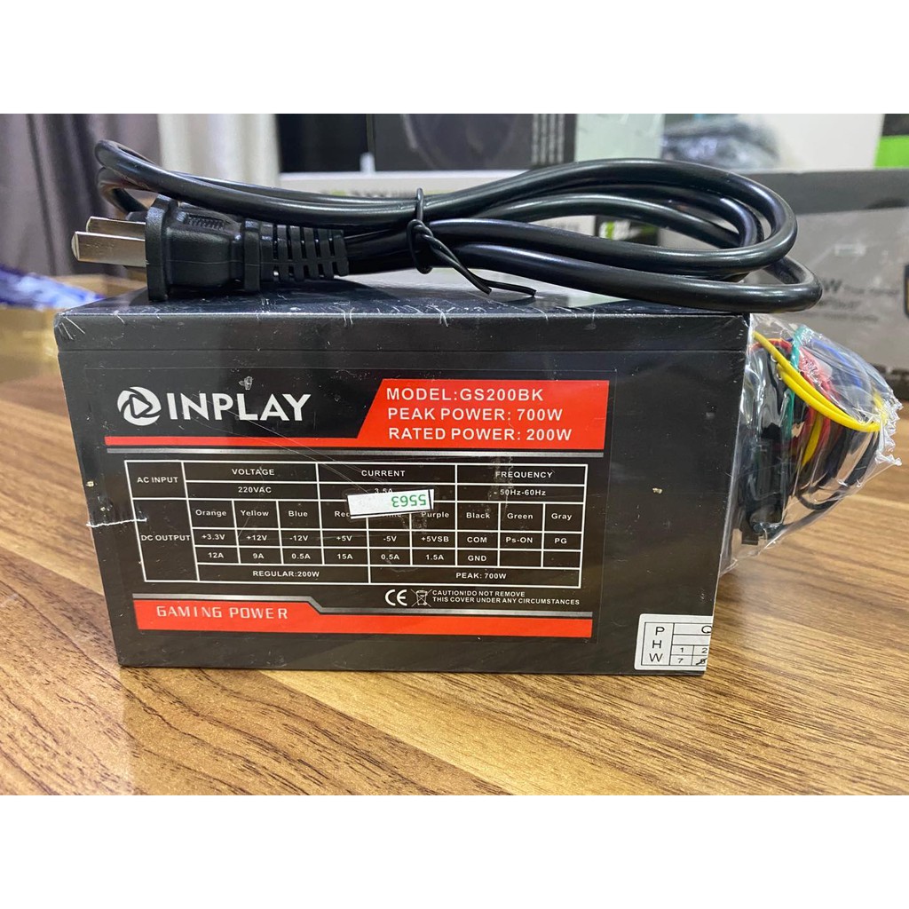 Inplay GS200LK 700W PC Power Supply Long Wire Shopee Philippines